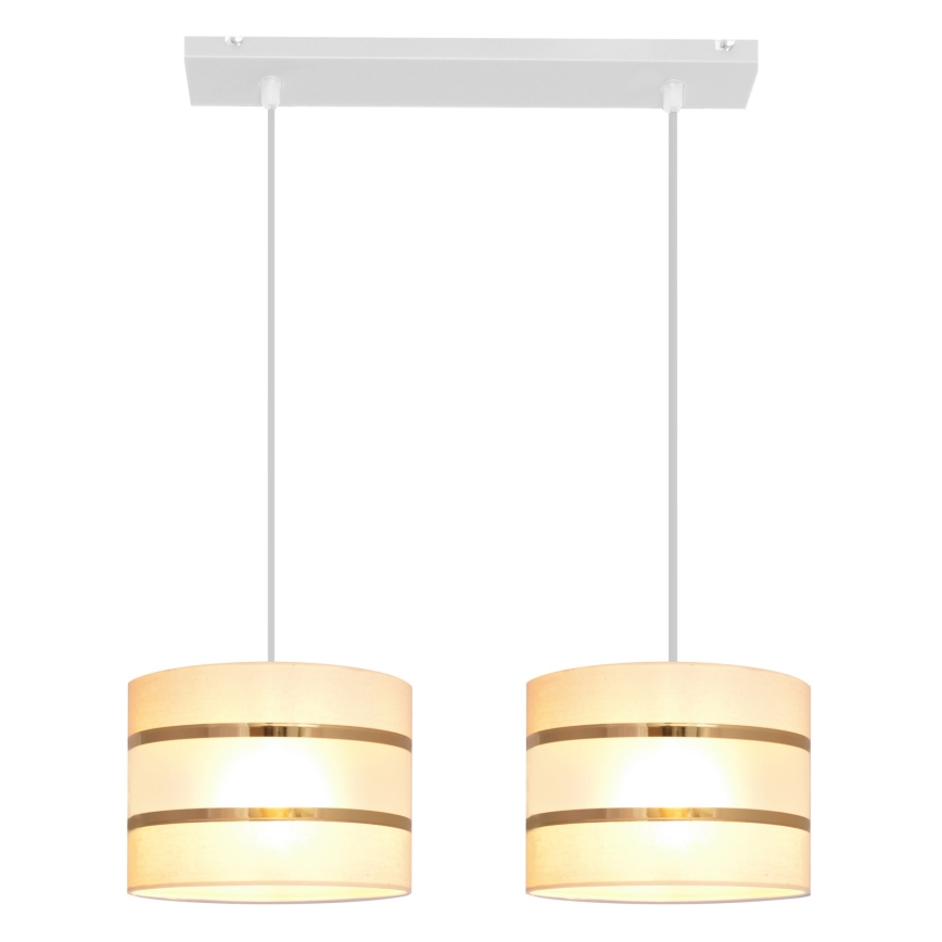 Candelabro suspenso HELEN 2xE27/15W/230V creme