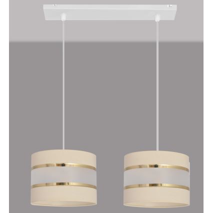 Candelabro suspenso HELEN 2xE27/15W/230V creme