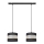 Candelabro suspenso HELEN 2xE27/15W/230V preto/dourado