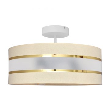 Candelabro suspenso HELEN 3xE27/15W/230V bege/dourado