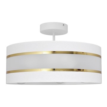 Candelabro suspenso HELEN 3xE27/15W/230V branco/dourado