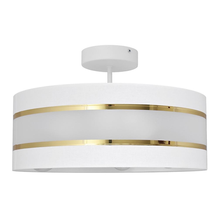 Candelabro suspenso HELEN 3xE27/15W/230V branco/dourado