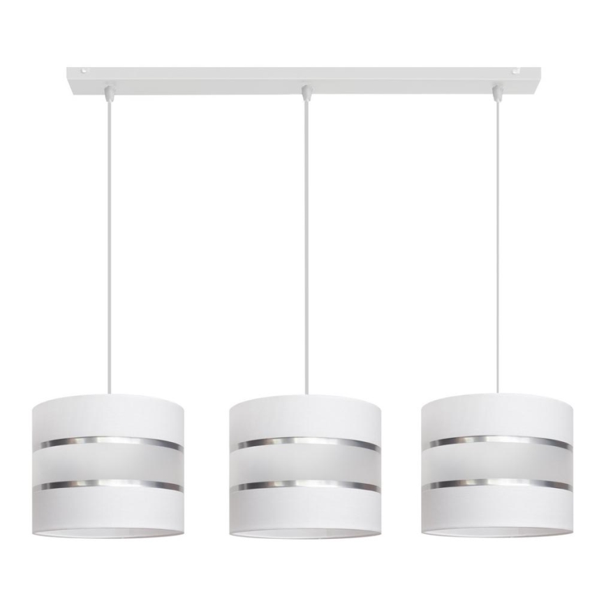 Candelabro suspenso HELEN 3xE27/15W/230V branco