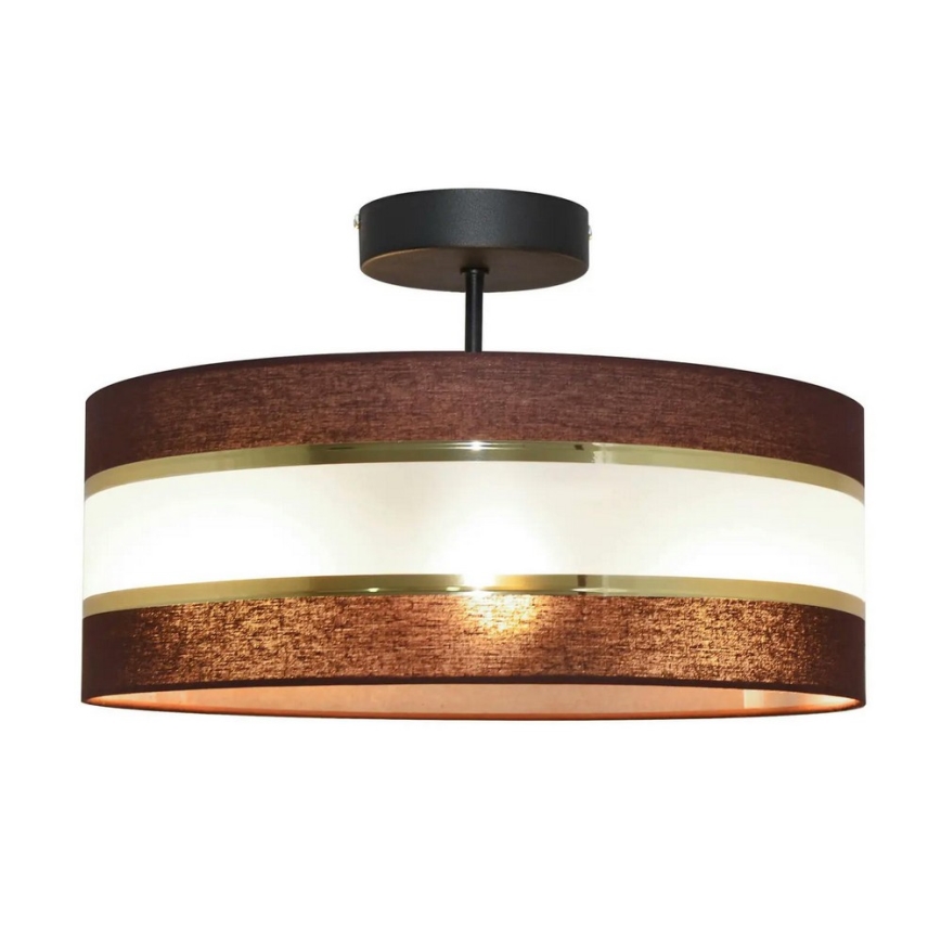 Candelabro suspenso HELEN 3xE27/15W/230V castanho/preto/dourado