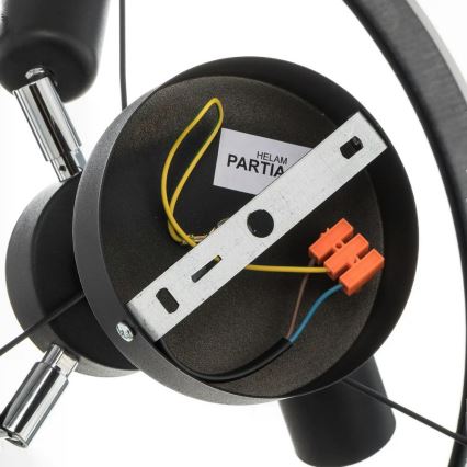 Candelabro suspenso HELEN 3xE27/15W/230V castanho/preto/dourado