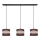 Candelabro suspenso HELEN 3xE27/15W/230V castanho/preto/dourado