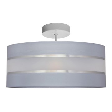 Candelabro suspenso HELEN 3xE27/15W/230V cinzento/cromado brilhante