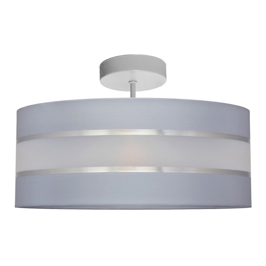 Candelabro suspenso HELEN 3xE27/15W/230V cinzento/cromado brilhante