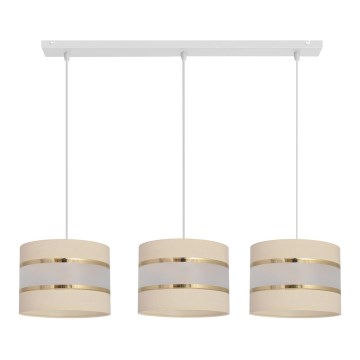 Candelabro suspenso HELEN 3xE27/15W/230V creme