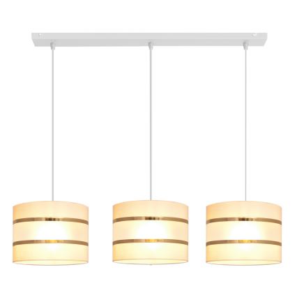 Candelabro suspenso HELEN 3xE27/15W/230V creme
