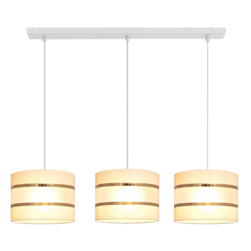 Candelabro suspenso HELEN 3xE27/15W/230V creme