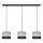 Candelabro suspenso HELEN 3xE27/15W/230V preto/cinzento/dourado