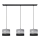 Candelabro suspenso HELEN 3xE27/15W/230V preto/cinzento/prateado