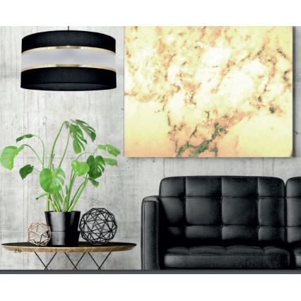 Candelabro suspenso HELEN 3xE27/15W/230V preto/dourado