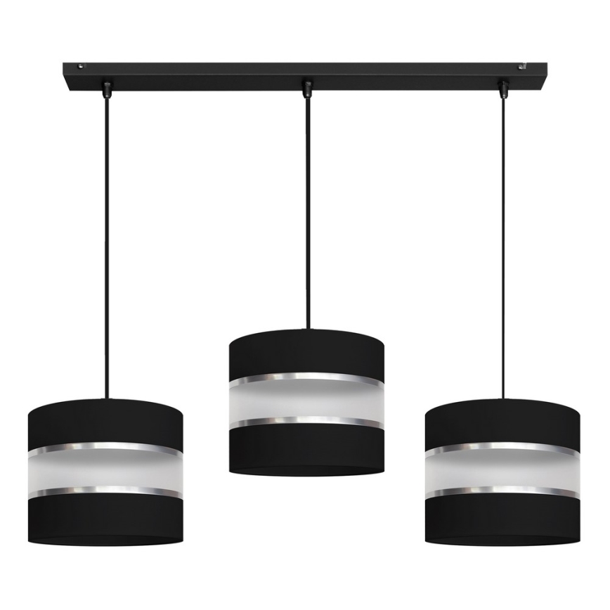 Candelabro suspenso HELEN 3xE27/15W/230V preto