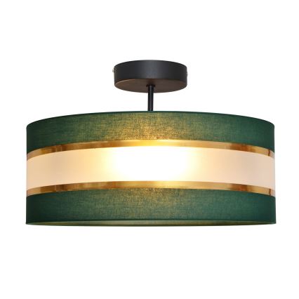 Candelabro suspenso HELEN 3xE27/15W/230V verde/dourada