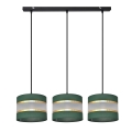 Candelabro suspenso HELEN 3xE27/15W/230V verde/dourada