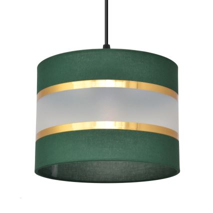 Candelabro suspenso HELEN 3xE27/15W/230V verde/dourada