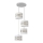 Candelabro suspenso HELEN 4xE27/15W/230V branco/dourado