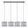 Candelabro suspenso HELEN 4xE27/15W/230V cinzento/preto