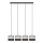 Candelabro suspenso HELEN 4xE27/15W/230V preto/cinzento/dourado