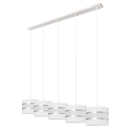 Candelabro suspenso HELEN 5xE27/15W/230V branco