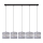 Candelabro suspenso HELEN 5xE27/15W/230V cinzento/preto