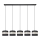 Candelabro suspenso HELEN 5xE27/15W/230V preto/dourado