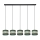 Candelabro suspenso HELEN 5xE27/15W/230V verde/dourada