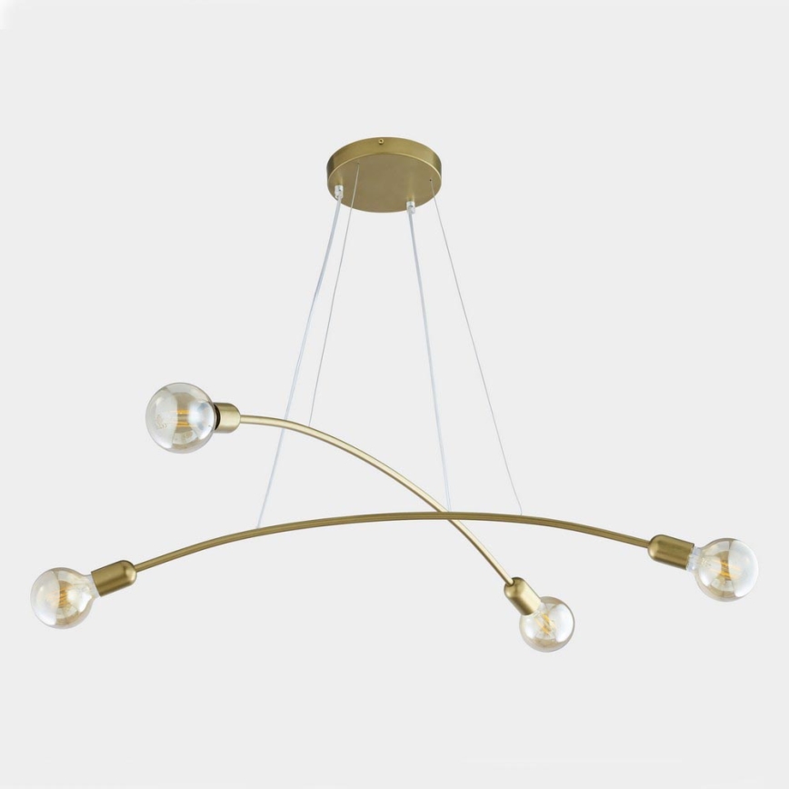 Candelabro suspenso HELIX 4xE27/60W/230V dourado