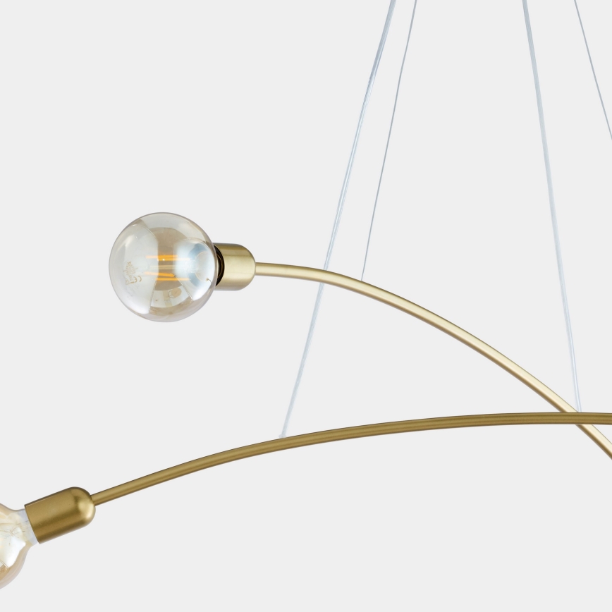 Candelabro suspenso HELIX 4xE27/60W/230V dourado
