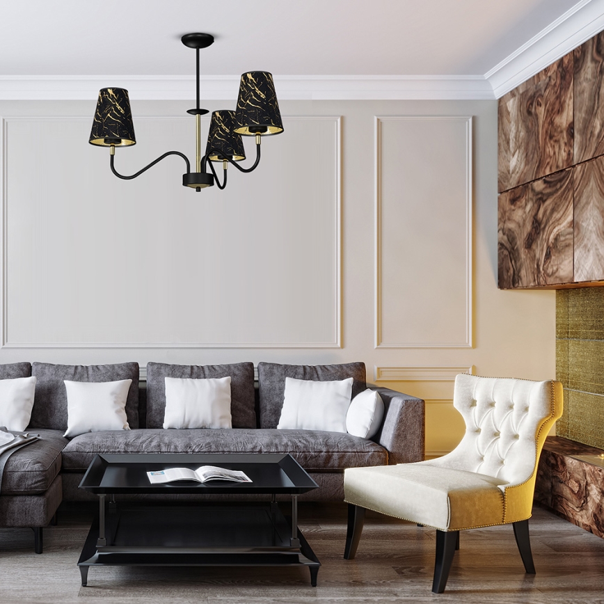 Candelabro suspenso HERMES 3xE27/60W/230V