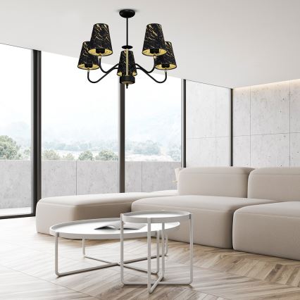 Candelabro suspenso HERMES 5xE27/60W/230V