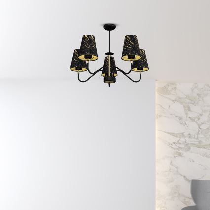 Candelabro suspenso HERMES 5xE27/60W/230V