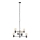 Candelabro suspenso HEXA 6xE27/40W/230V
