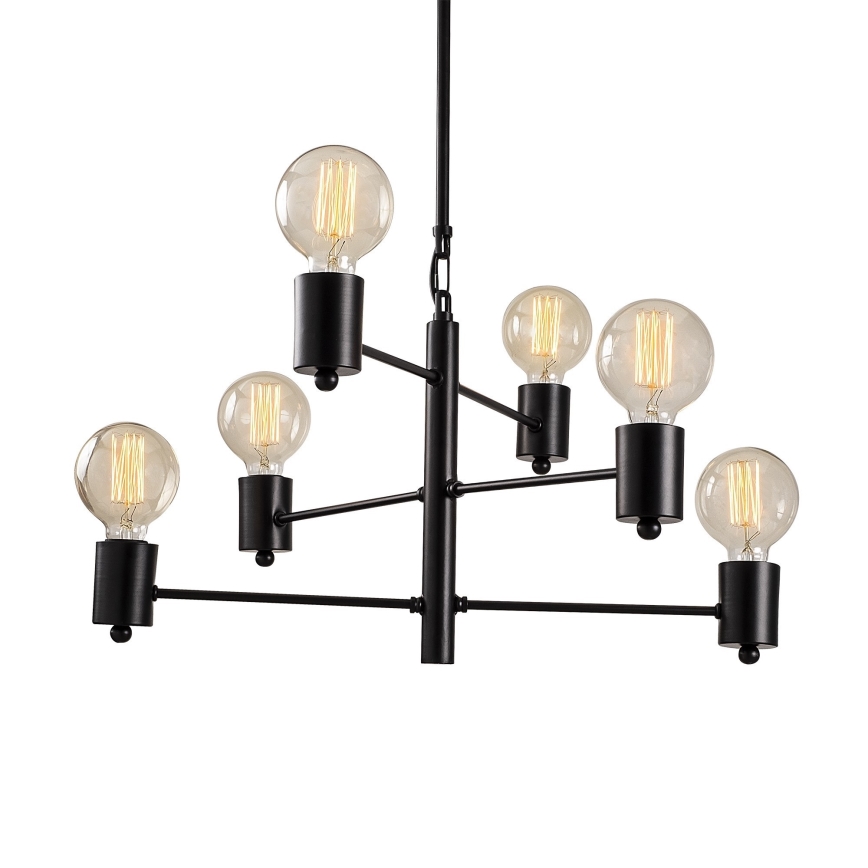 Candelabro suspenso HEXA 6xE27/40W/230V