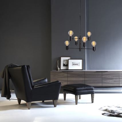 Candelabro suspenso HEXA 6xE27/40W/230V