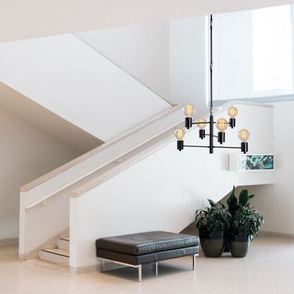 Candelabro suspenso HEXA 6xE27/40W/230V