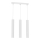 Candelabro suspenso HUDSON 3xGU10/8W/230V branco