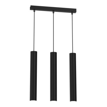 Candelabro suspenso HUDSON 3xGU10/8W/230V preto
