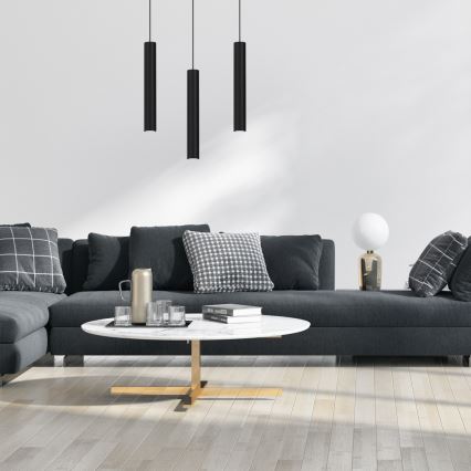 Candelabro suspenso HUDSON 3xGU10/8W/230V preto