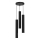 Candelabro suspenso HUDSON 3xGU10/8W/230V preto