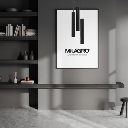 Candelabro suspenso HUDSON 3xGU10/8W/230V preto