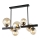 Candelabro suspenso HYPERION 7xE27/7W/230V preto/bege