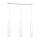 Candelabro suspenso IMPLODE 3xGU10/8W/230V branco