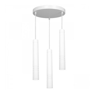 Candelabro suspenso IMPLODE 3xGU10/8W/230V branco redondo