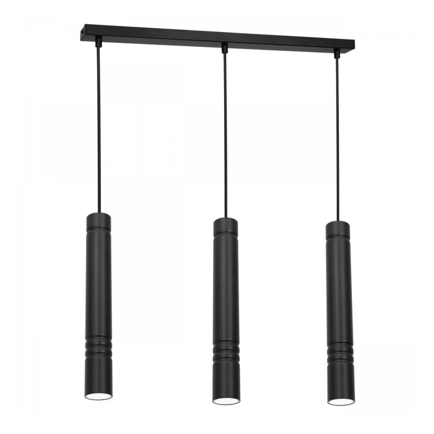Candelabro suspenso IMPLODE 3xGU10/8W/230V preto