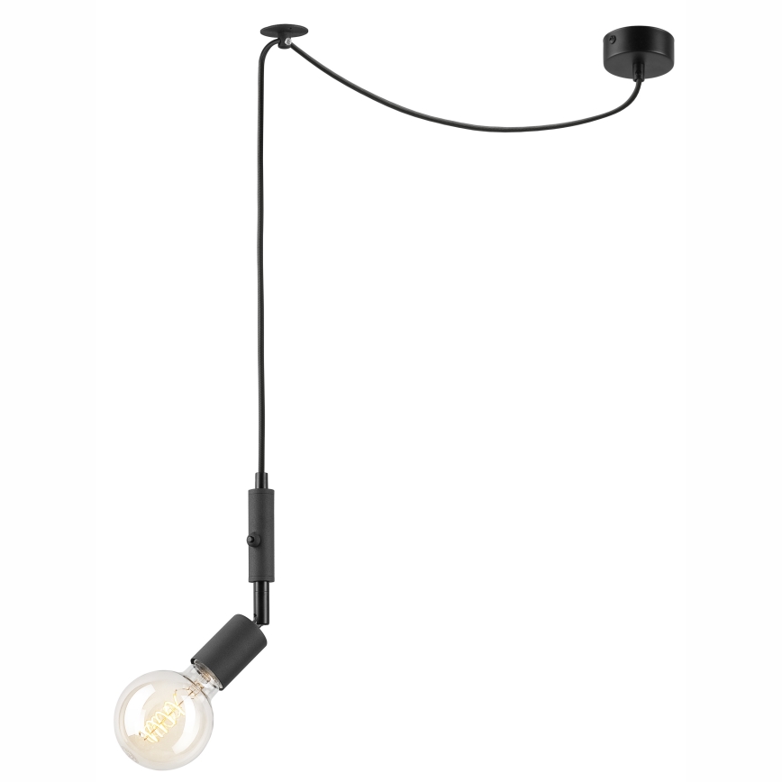Candelabro suspenso INA 1xE27/42W/230V preto