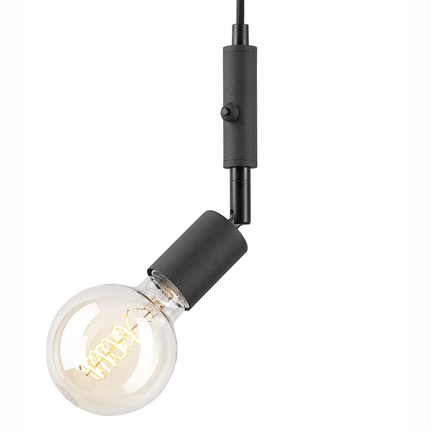 Candelabro suspenso INA 1xE27/42W/230V preto