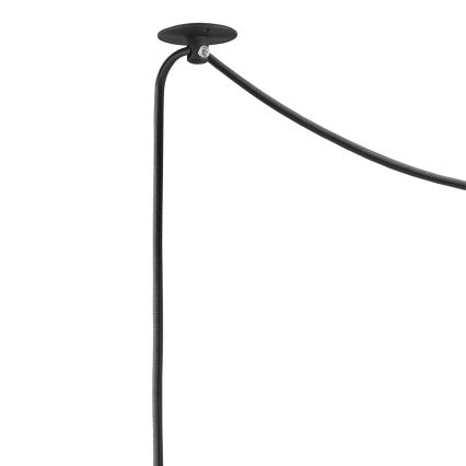 Candelabro suspenso INA 1xE27/42W/230V preto